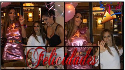 Flor de la Ve arrancó el festejo de su cumple con el elenco de Explosivos