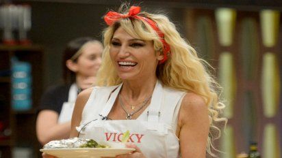Vicky Xipolitakis cocinó lastimada en Masterchef Celebrity