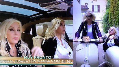 Se vieron las primeras imágenes del especial de Susana con Wanda e Icardi