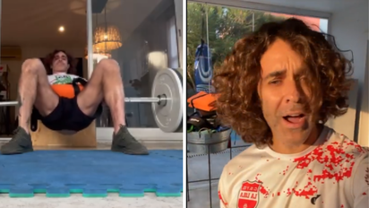 Mariano Martínez y su entrenamiento al ritmo de Luis Miguel