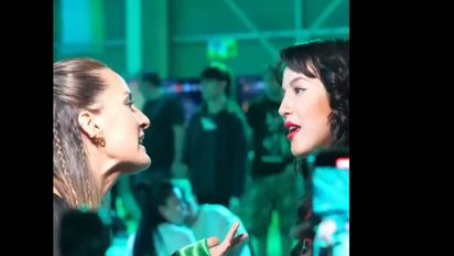 El mano a mano de Flor Vigna y Mica Viciconte a poco para la batalla de 