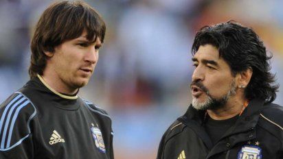 Lionel Messi preocupado por la salud de Diego Maradona