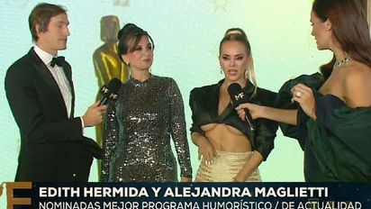 Edith Hermida y Alejandra Maglietti en los Premios Martín Fierro 2022