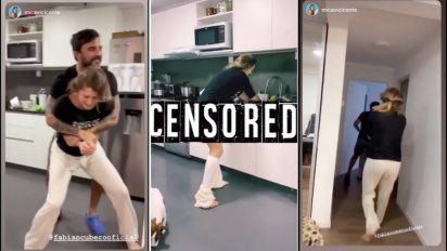 Escandaloso video: Nicole denuncio que una de sus hijas grabó el episodio donde Fabián Cubero le bajó los pantalones a Mica Viciconte
