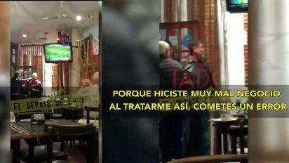 Video: escándalo con Alfredo Casero en un bar; el dueño lo echó por macrista y se armó un revuelo entre la gente