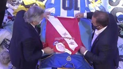 La emotiva despedida de Alberto Fernández a Diego Maradona 