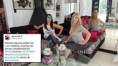 Moria y Alfano, juntas: almuerzo, té, chismes y ¿un proyecto?