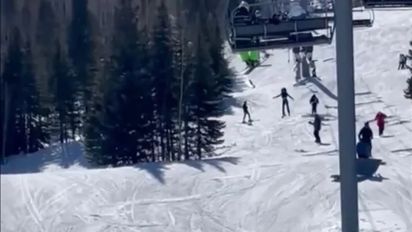 El video del accidente de Verónica Lozano en la nieve