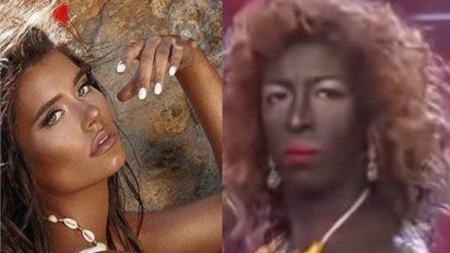 La divertida parodia de Lizy Tagliani a Eva de Dominici por su extremo bronceado