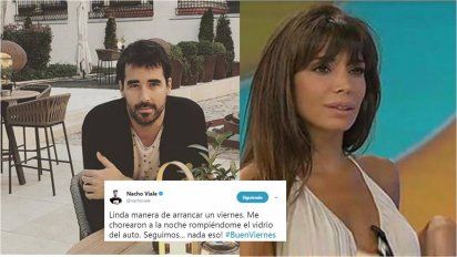 Nacho Viale y Laura Fidalgo se suman a la lista de los robos a famosos de los últimos días