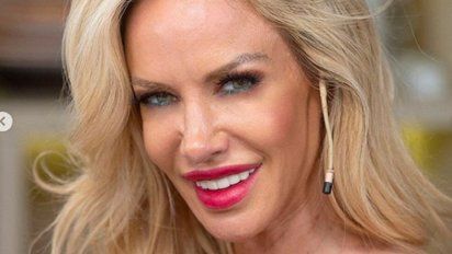 Luciana Salazar fue al super con su empleada para empujar el chango