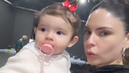 A pura emoción: Sarah Burlando acompañó a Barby Franco a uno de los ensayos de la salsa de 3