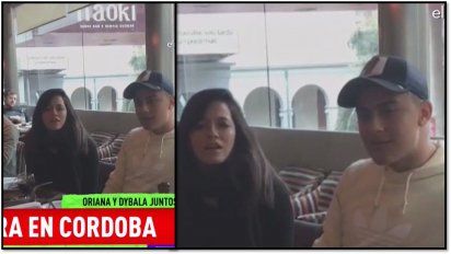 Video: las primeras imágenes de Oriana Sabatini y Dybala juntos en Córdoba: presentación familiar