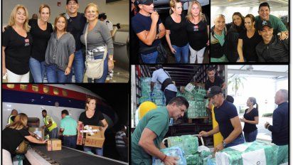  Natalia Denegri voló a Puerto Rico para colaborar con las víctimas del huracán y llevarlas a Miami