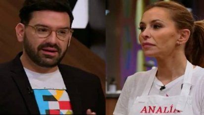 Damián Betular y Analía Franchín enfrentados en Masterchef