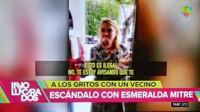 Escándalo entre Esmeralda Mitre y un vecino del edificio: 