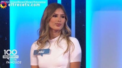 El día que Julieta Poggio estuvo en '100 Argentinos Dicen' y corrigió a Darío Barassi