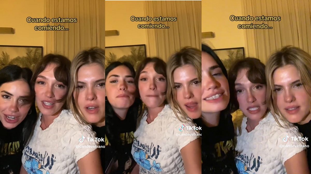Captura del TikTok de Lali Espósito, Cande Vetrano y Mery del Cerro Captura del TikTok de Lali Espósito, Cande Vetrano y Mery del Cerro