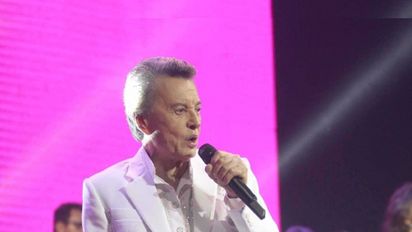 Luciana Salazar en el tour de despedida de Palito Ortega