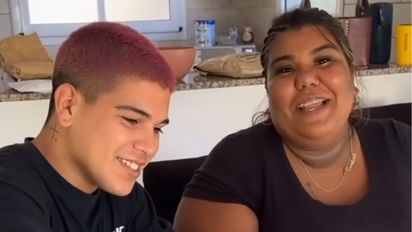 Así fue el momento en el que Camila, la hermana de Thiago Medina conoció a las gemelas