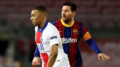 Mbappé le mostró su admiración a Lionel Messi 