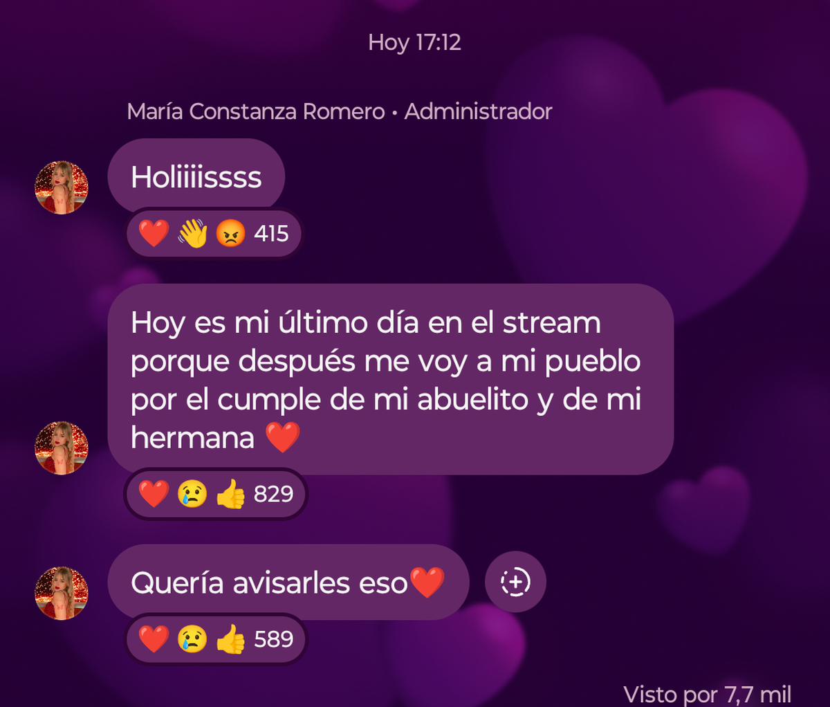 ¿Por qué hoy es el último programa de Coti Romero en el streaming del