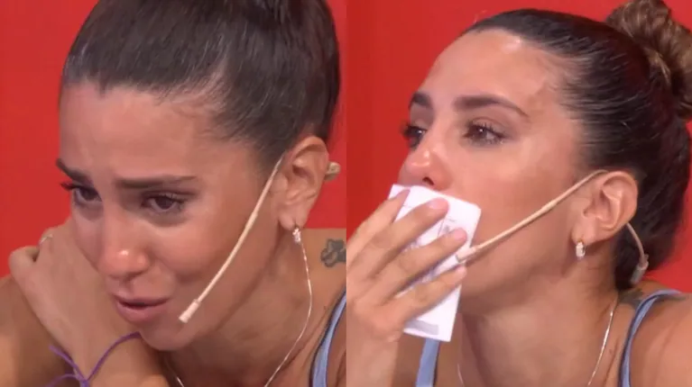 La angustia de Cinthia Fernández en el programa de Moria Casán en vivo: 