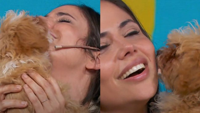 El tierno video de Caramelo a puros besos al recibir a Romina en casa