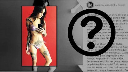 ¿Por qué Candelaria Tinelli borró de Instagram el posteo que hizo sobre sus años de bulimia y anorexia? 