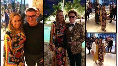 En una noche a puro glamour, Natalia Denegri estuvo en la exclusiva cena de Dolce y Gabbana