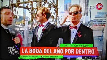 El insólito festejo de Guido y Tomasito: una ceremonia con el público y los periodistas de testigos, y una botella de aceite de souvenir