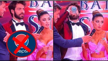 Showmatch sufre la crisis: ya no hay gaseosa para el jurado y los participantes toman agua mineral sin etiqueta, a falta de canje