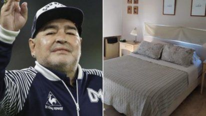 Muerte de Maradona: Mirá el dormitorio donde murió