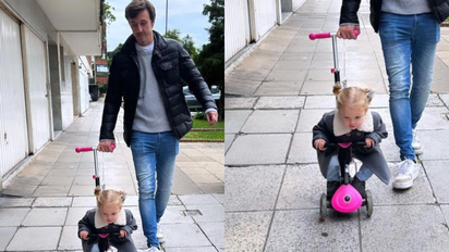 El look de Ana García Moritán con tapadito gris de corderito para pasear en otoño