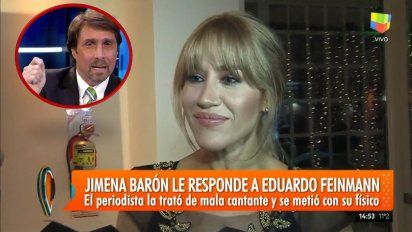 Jimena Barón respondió a las críticas de Feinmann : ''Yo creo que quiere tener sexo conmigo'' 