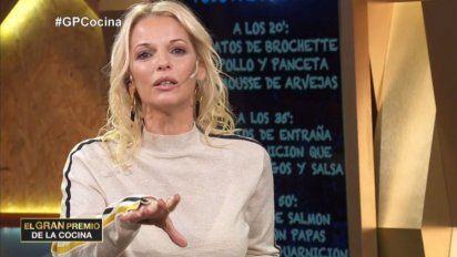 Carina Zampini se enojó con un participante de El Gran Premio de la Cocina