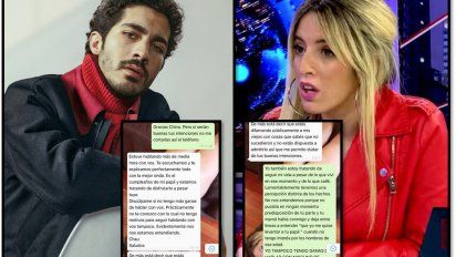 Los chats privados entre Chino Darín y la modelo Romina Seferian, quien acusa al actor de acoso y a su madre de golpearla