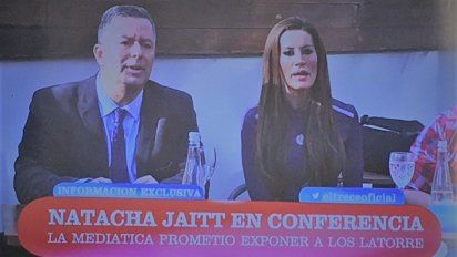 Natacha dio una conferencia de prensa tras el allanamiento: 