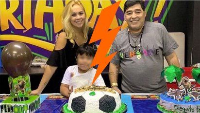 Maradona enojado con Ojeda se desquitó con su hijo el día de su cumpleaños y lo dejó afuera del festejo