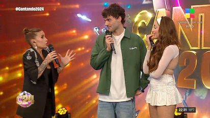 Cantando 2024: El incómodo reencuentro de Brenda Di Aloy y Cristian Vanadía
