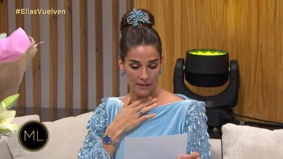 Juana Viale se quebró al leer una carta que le envió Mirtha Legrand