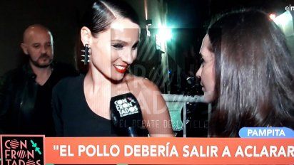 Pampita contra el Pollo en el caso Fiorella-Pico: ''Si tiene la conciencia tranquila...''