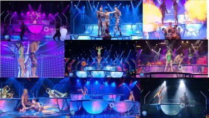 Comenzó el Acquadance: Flavio conmovió y la dupla Serrandin la rompió; mirá los videos