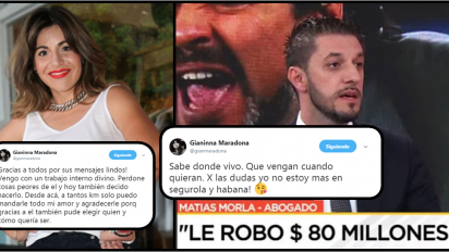 El abogado de Maradona quiere presa a Gianinna y ella desafía: 