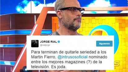 Premios Martín Fierro: la furia de Jorge Rial