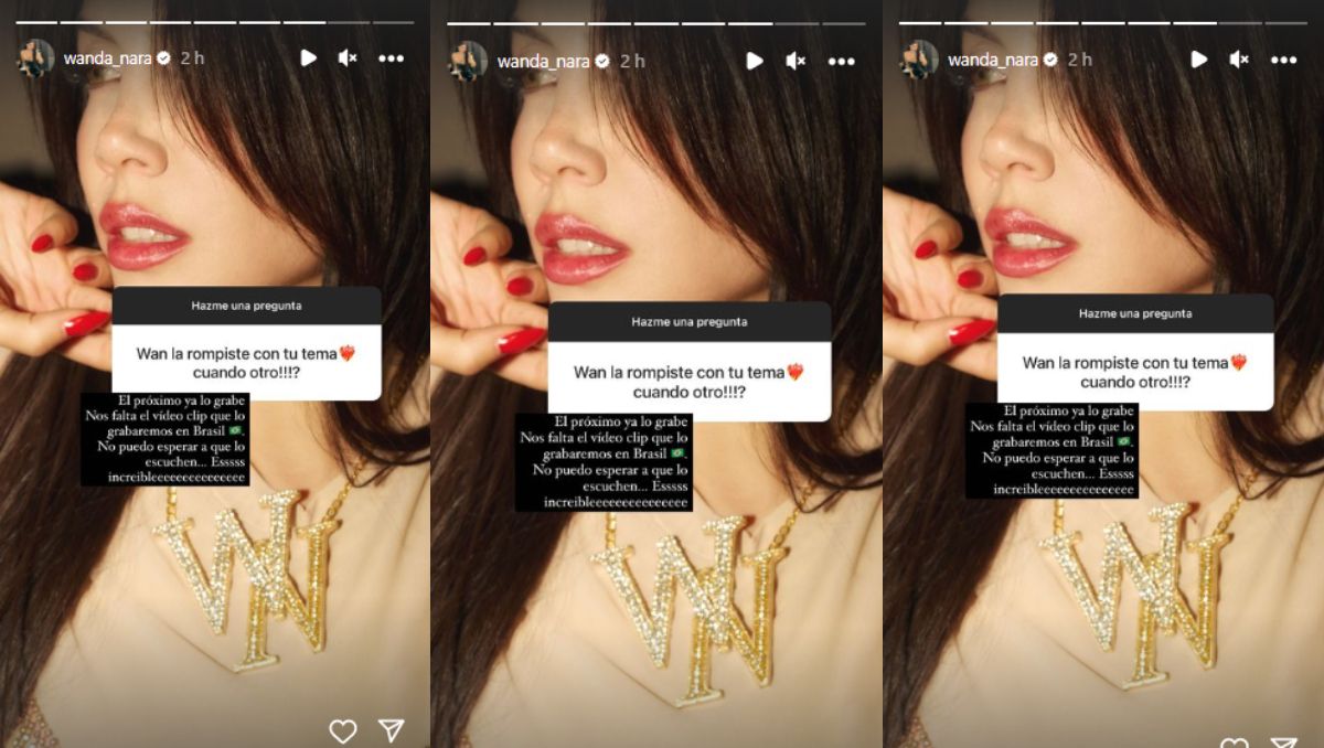 Captura de las historias de Wanda Nara. 