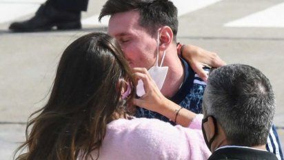 Romántico reencuentro de Messi y Antonella Roccuzzo