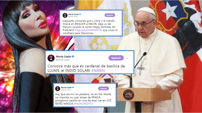 Moria, picante contra el Papa Francisco, por su visita a Chile: 