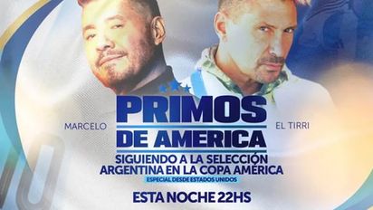Rating de América TV en el estreno de 'Primos de América', con Marcelo Tinelli y el Tirri