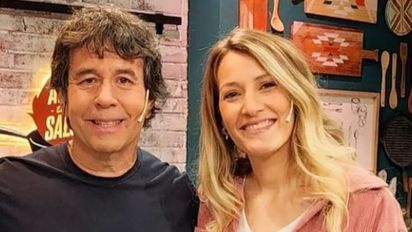 Mica Viciconte y Fabián Cubero compartieron un almuerzo con Ariel Rodríguez Palacios